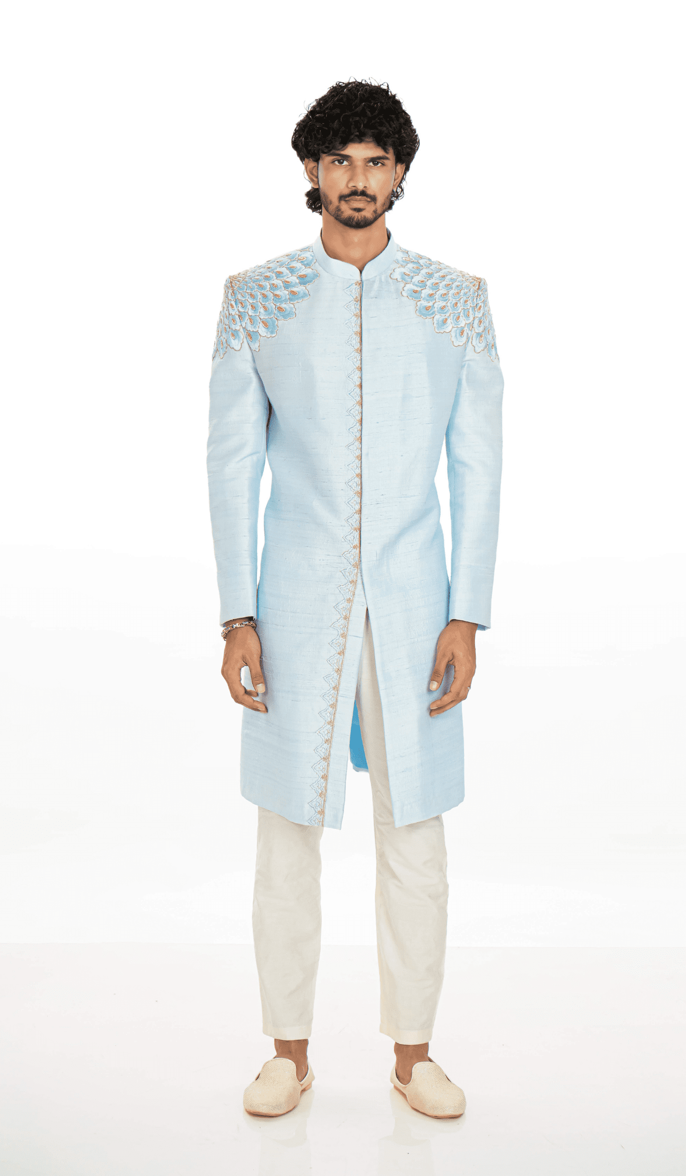 Peacock sherwani