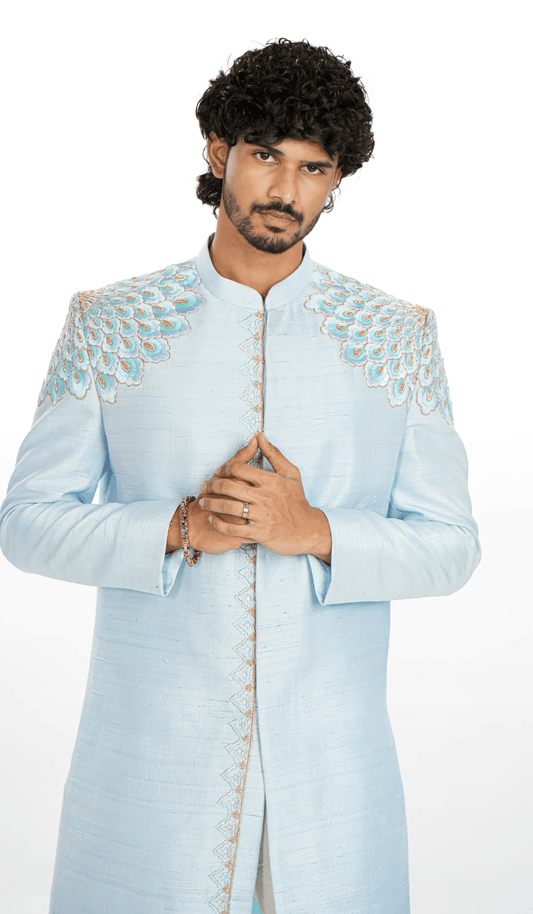 Peacock sherwani