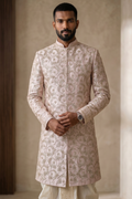 Pink sherwani set
