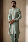green kurta set