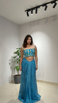 blue drape set
