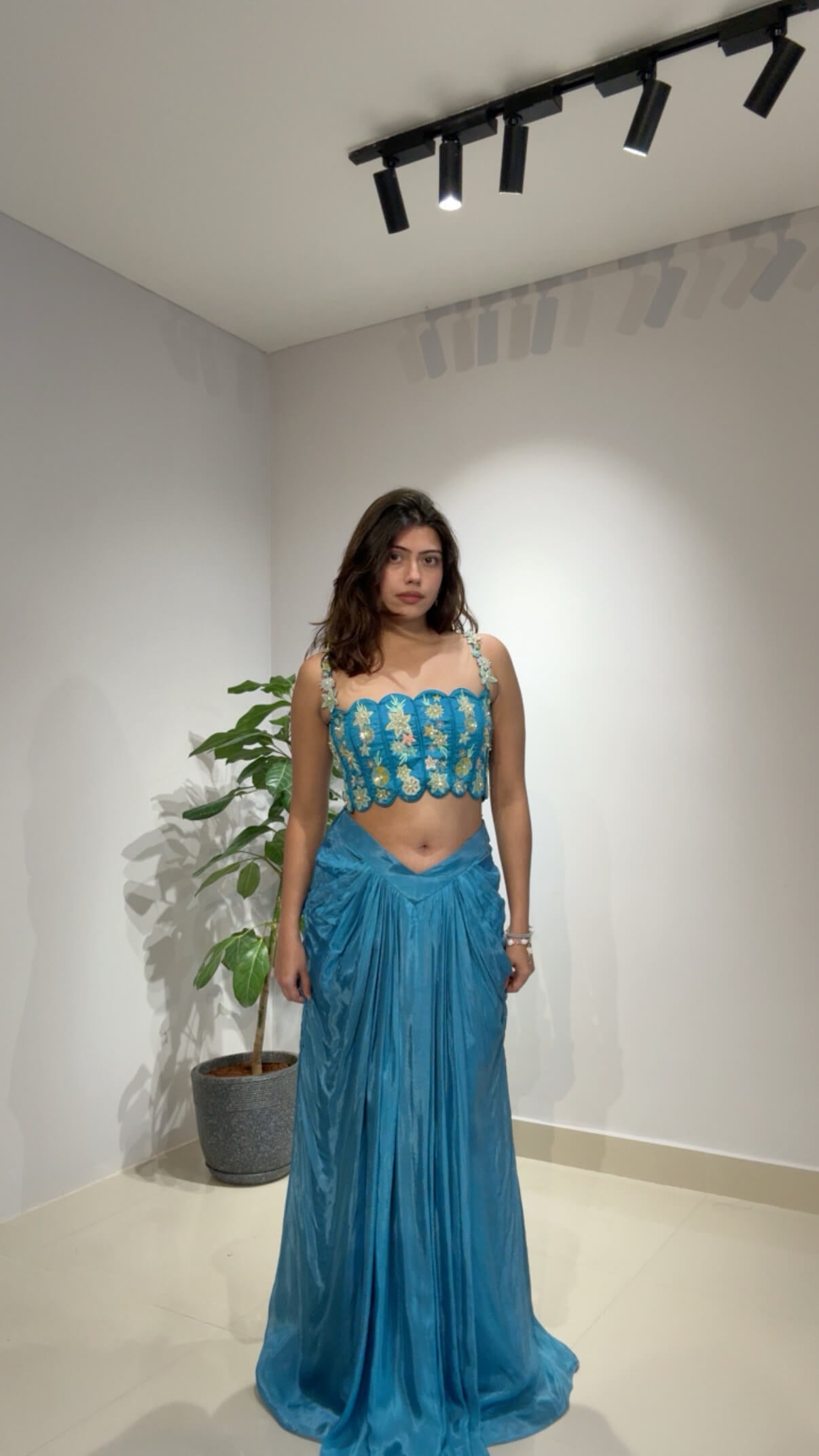 blue drape set