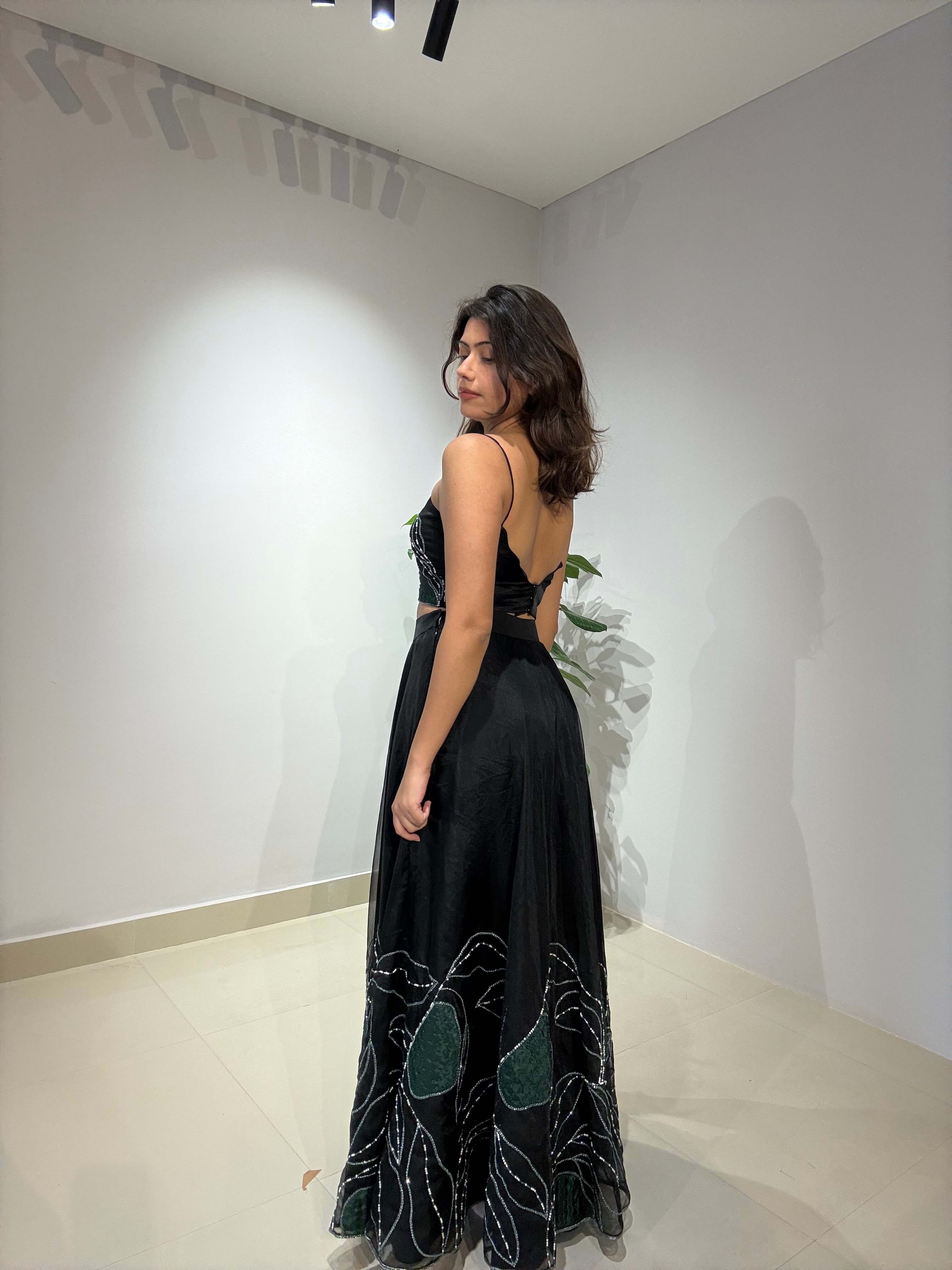 abstract lehenga