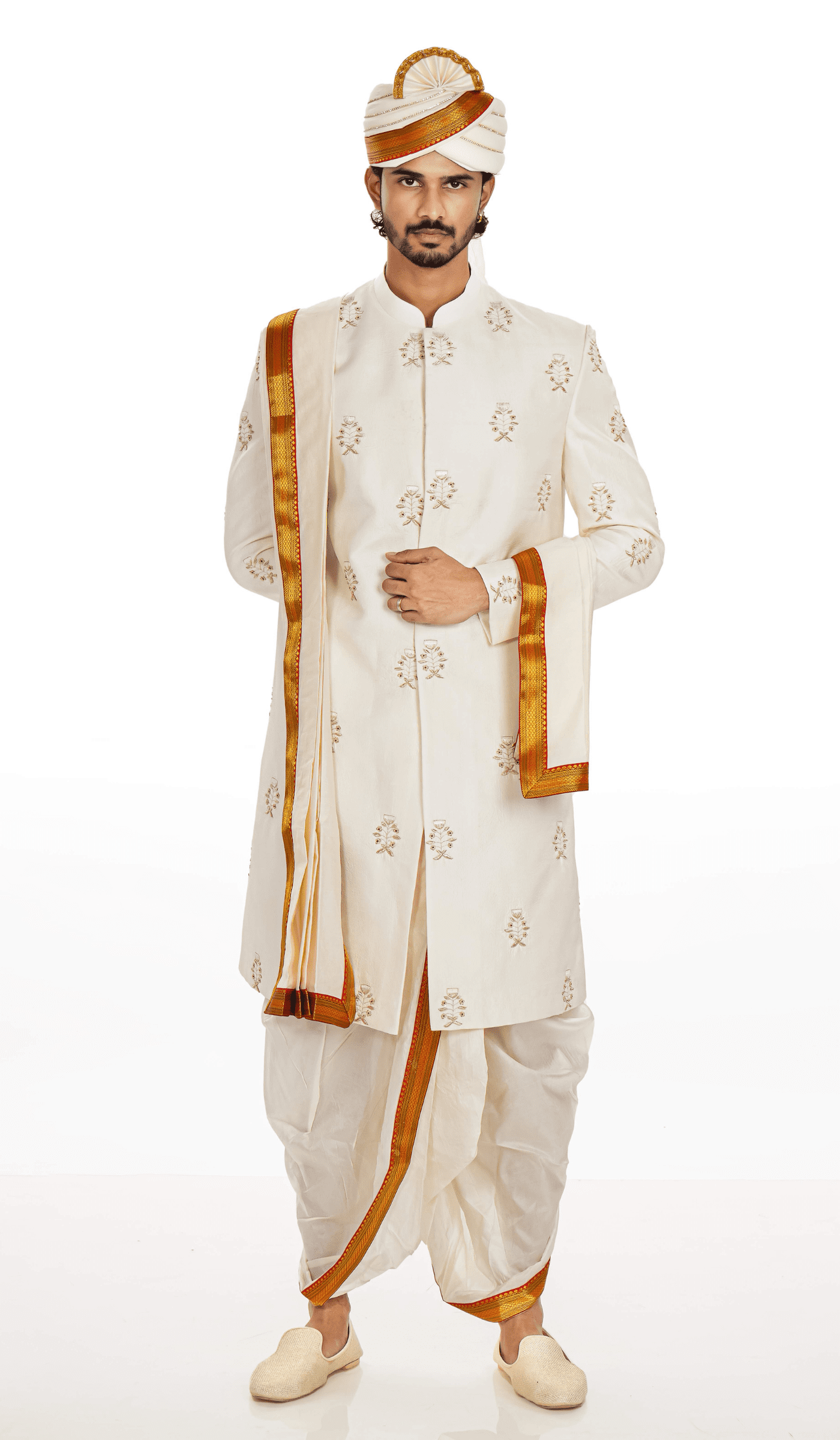 Pattu Sherwani set